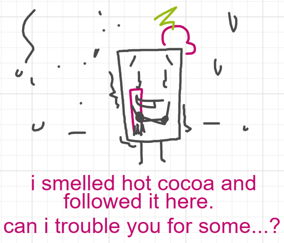 A panel from I've Been Everywhere, Man, episode nine of the Board Boards object show by Furretwalk/WalkingFurret.